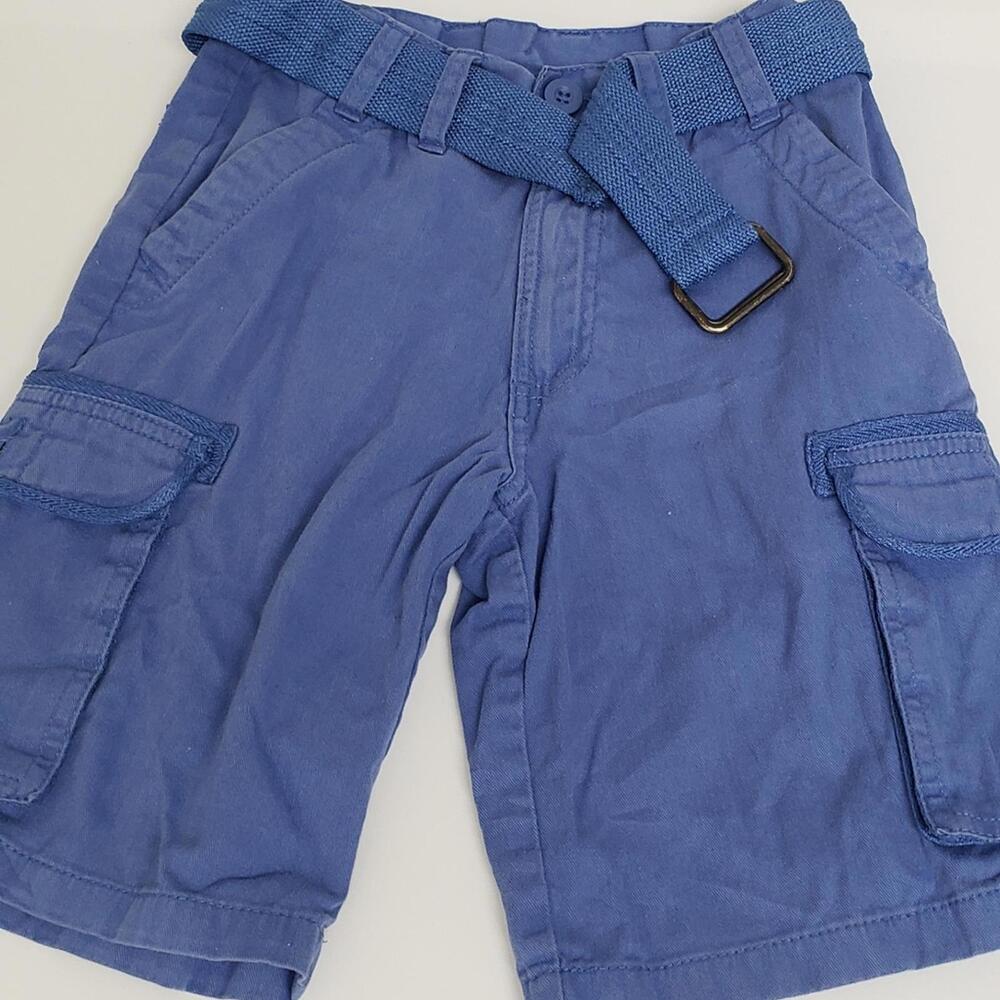 Nick & Mark Blue Cargo Shorts with Belt - Size 8